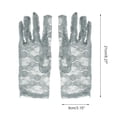 thumbnail image 3 of Unique Bargains 1 Pair Sunblock Mittens Flower Hollow Sun Block Driving Gloves for Women Gray, 3 of 5