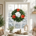 thumbnail image 7 of Aurorax Christmas Decorations Outdoor,Artificial Christmas Wreath Realistic Waterproof Pre-Assembled Winter Decorations for Home, 7 of 7