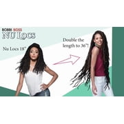 Bobbi Boss 100% Premium Fiber Hair Nu Locs 36 - 2X (1Pack/Color #1B)