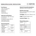 thumbnail image 4 of EMPIRE - Blue Nitrile Exam Gloves - Premium Grade - Non-Sterile - Powder Free - Single Use, Disposable - Latex Free - For Food Service, Home, & More - Medium - 1000 Count Case, 4 of 6