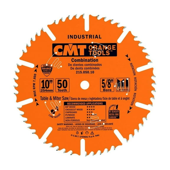 CMT USA 215.050.10 ITK Industrial 10 Inch 50 Tooth Fine Finish Saw Blade