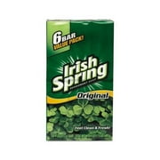 2 Pack Irish Spring Deodorant Soap 3.75oz 6 Bars Each