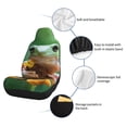 thumbnail image 3 of Goofa Tree Frog Sitting On Sunflowes Printed Car Seat Covers, Automotive Seat Covers for Cars Trucks and SUVs, Quick Setup Universal Fit Elastic Seat Covers-1, 3 of 6