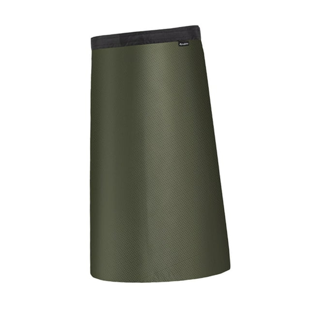 Medio poncho impermeable falda capa tela cintura ajustable ligero mochila Verde oscuro