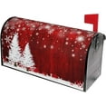 thumbnail image 3 of Merry Christmas Mailbox Covers Magnetic 21" X 18" Winter Snowflake Tree Mailbox Cover Standard Size Mailbox Wraps Post Letter Box Covers Garden Decorations Outdoor, 3 of 6