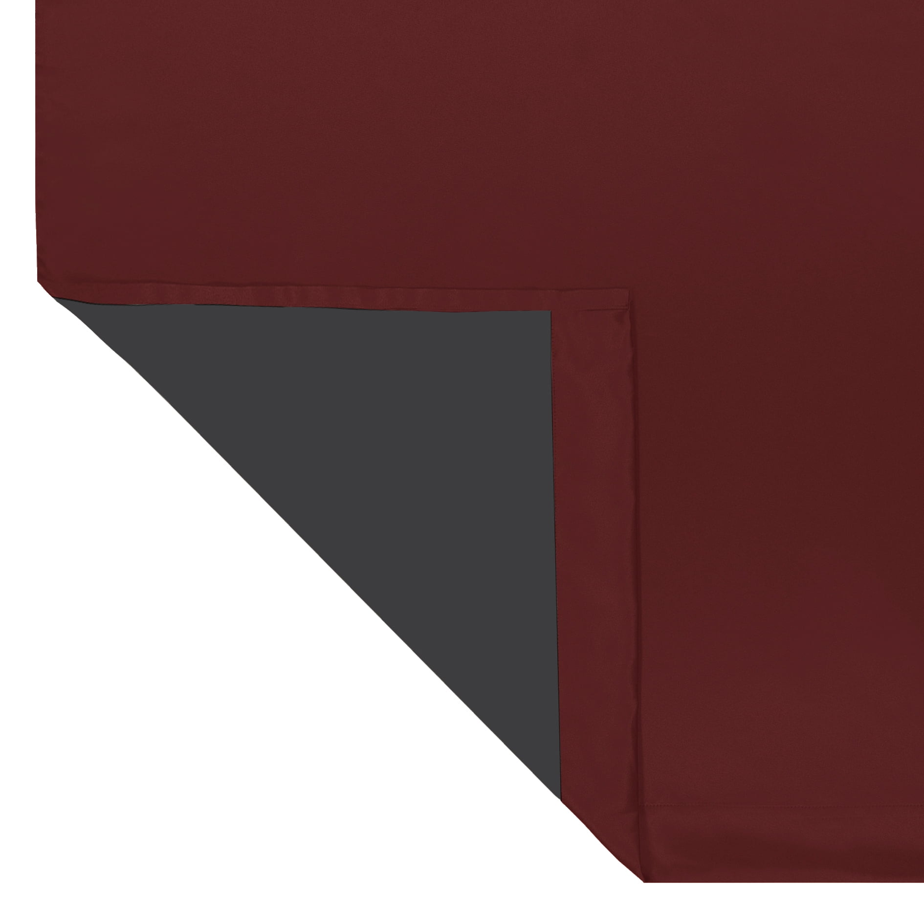 Mainstays Room Darkening Grommet Curtain Panel Pair, Set of 2, Brick, 30"W x 63"L