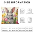 thumbnail image 6 of Nawypu  Easter Pillow Cover  Bunny Tulip Butterfly Decorations Holiday Farmhouse Spring Pillow Case for Home Sofa Couch Decor 2Pcs, 6 of 6