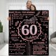 thumbnail image 1 of LHSHID 60th Birthday Blanket Gifts for Women Happy 60th Birthday Gift Ideas for Mom 60 Year Old Gifts for Grandma Wife Mom Personalized Flannel Fleece Soft Throw Blanket 30"x40", 1 of 7