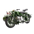 thumbnail image 1 of Modelo de motocicleta 1/10 con sonido y luz, simulación de triciclo coleccionable. Verde, 1 of 8