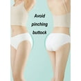 thumbnail image 4 of Buankoxy Disposable Underwear 10 Pack Women's Cotton Briefs Panties for Travel/Spa, XS, 4 of 6