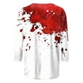 thumbnail image 4 of Pisexur Chandails en Molleton d'Halloween pour Femmes Manches 3/4 Col Rond Chandails en Molleton Graphiques Amusants Chandails à Capuchon Chandail Tops Tendance Automne Chandail Tops Blouses, 4 of 5