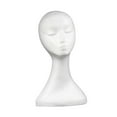 thumbnail image 2 of Ruiboury Tête de Mannequin en Mousse Perruque Affichage Mannequin Léger Style C Blanc Style A, 2 of 4
