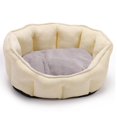 thumbnail image 4 of Cama para perros, Cojín para perros, Sofá con canasta para perros, 46 x 46 *23 cm a - Amarillo Colco Mascotas durmiendo cama, 4 of 6