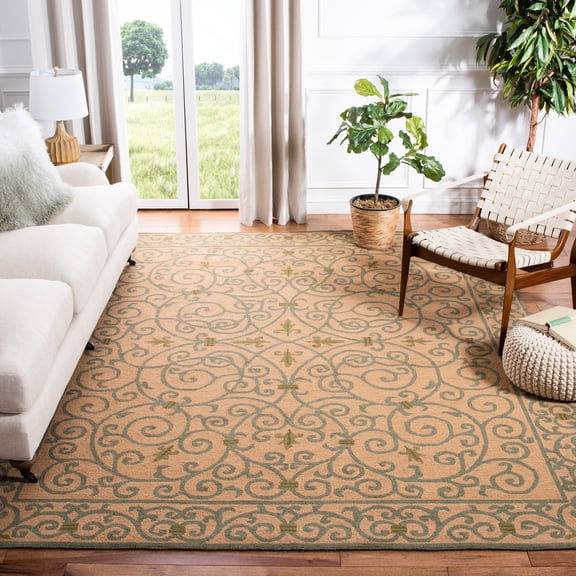 Safavieh Chelsea Aragon Oriental Wool Area Rug, Yellow/Light Green, 8' x 10'
