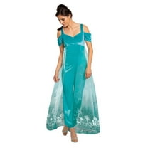 Disney Princess Jasmine Women's Fancy-Dress Costumes with Sheer Cape Overlay, Large 12-14