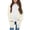 White, variant on GiLiling Girls Cardigan Open Front Popcorn Knit Long Sleeve Sweaters Coat Fuzzy Knit Outwear with Pockets Warm Winter Cardigans (Purple, 5-6 Years)