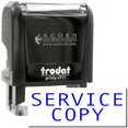 thumbnail image 1 of Self-Inking Service Copy Stamp, Trodat Printy 4911, Press and Print Stamping, Impression Size 5/8" x 1-1/2", Up to 10,000 Impressions - Blue Ink, 1 of 10