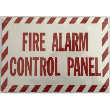 FIRE ALARM CONTROL PANEL SIGN-Reflective !!! ( ALUMINUM 7X10)
