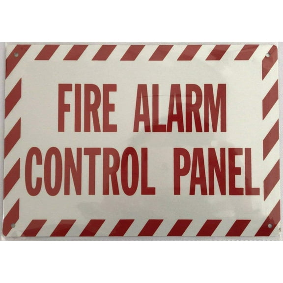 FIRE ALARM CONTROL PANEL SIGN-Reflective !!! ( ALUMINUM 7X10)