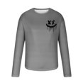 thumbnail image 4 of PNTUTB Men's Long Sleeve Crew Neck Top with Stylish Print for Fall/Winter Comfortable Casual Wear, 4 of 5