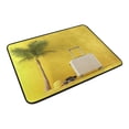 thumbnail image 6 of Bath Curtain & Non-Slip Bath Mat Set 12-Grommet Shower Curtain Memory Foam Bath Rug Yellow Summer Objects, 6 of 8