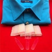 MANNYA Collar Stiffeners Stay For Dress Shirt Men Gifts Clear Plastic Collar Stays 55mm