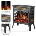 thumbnail image 2 of YUKOOL Electric Fireplace Heater, Freestanding Indoor Electric Fireplace Heater, Overheating Protection, Grey, 2 of 5