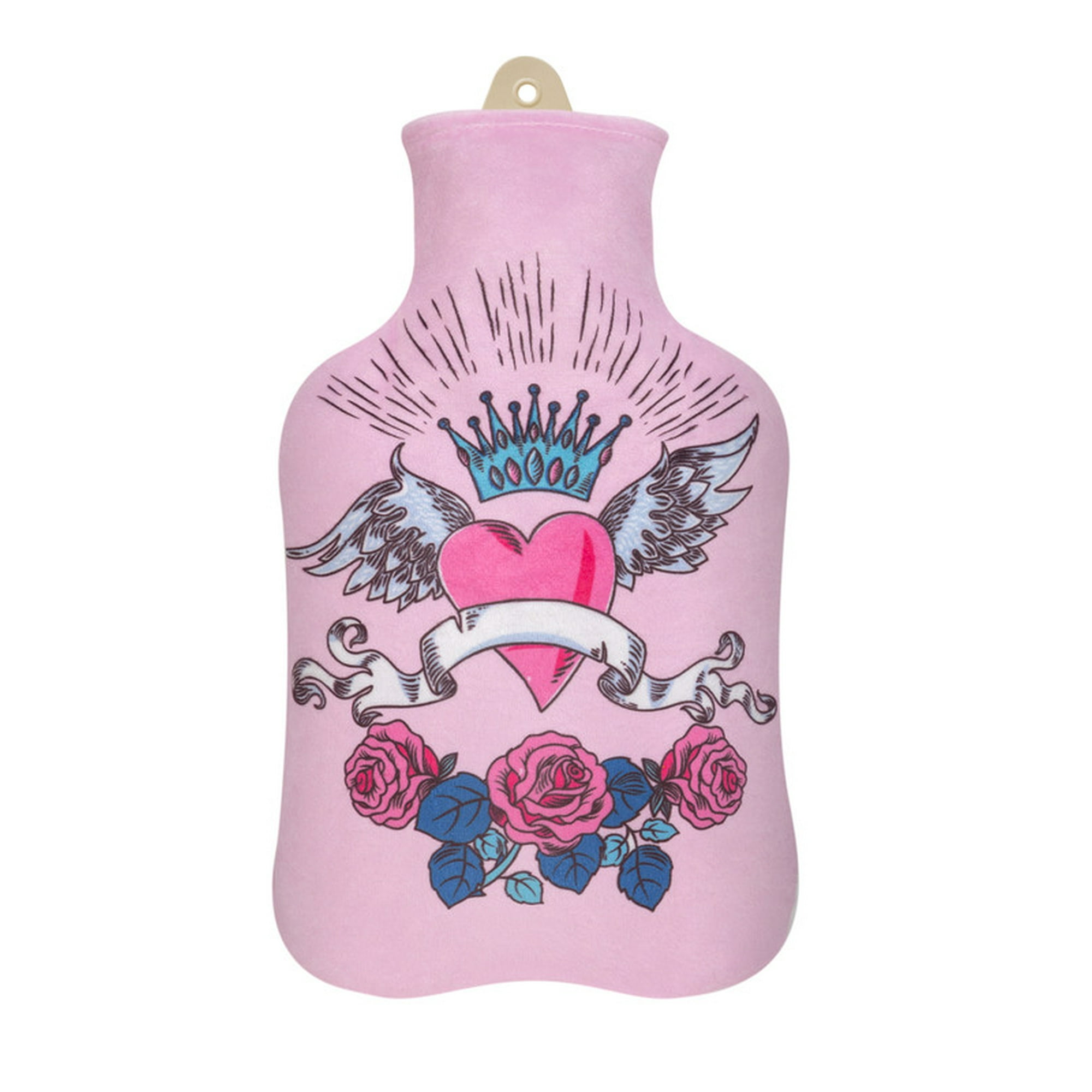 Guatero Thermica 1 Litro Con Funda Corazon Rosa