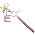 thumbnail image 1 of Llavero Inicial Lindo Uxcell - Llavero Brillante con Corazón y Estrella para Mujeres con Pulsera para Mochila, Billetera, Llaves de Coche, Tazas, Accesorios, Rosa (Letra-E), 1 of 7