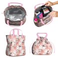thumbnail image 2 of Kawaii Halloween Ghosts Pattern Drawstring Lunch Bag Women - Drawstring Lunch Bag Insulated for Work Office - Stain-Resistant Large Lunchbags for Women with Multi-Pockets, 2 of 6