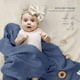 thumbnail image 3 of Manta de muselina para bebés Lulumoon, algodón, paquete de 2 unidades, azul marino, 3 of 7