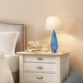 thumbnail image 7 of Magnolia 28 inch Table Lamp with Fabric Shade for Bedroom, Set of 2, 7 of 7