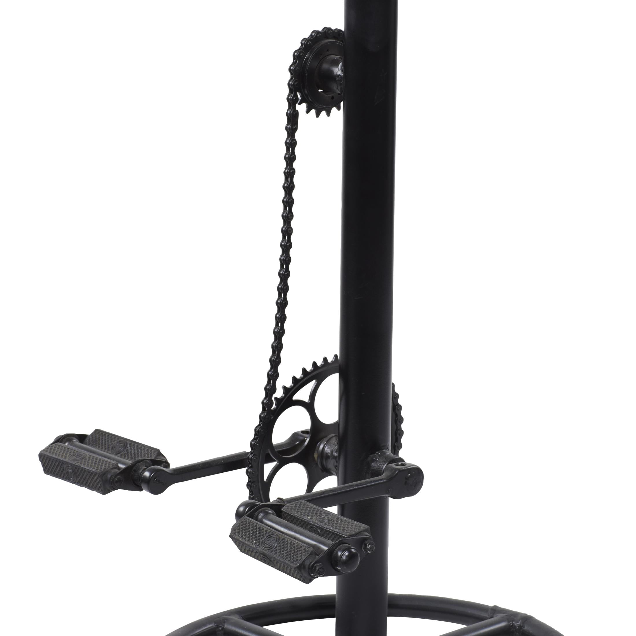 DecMode Metal Bike Bar Stool with Pedals, Brown