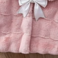 thumbnail image 5 of Kids' $10 Under Baby Girls Winter Fur Cape Coat Thick Jacket Bow Warm Outerwears Save Big, 5 of 8