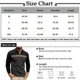 thumbnail image 3 of Huresd Mens Polo Shirts Quarter Zipper Breathable Shirts for Men Fashion Collared Long Sleeve Shirt Royal Blue M, 3 of 6