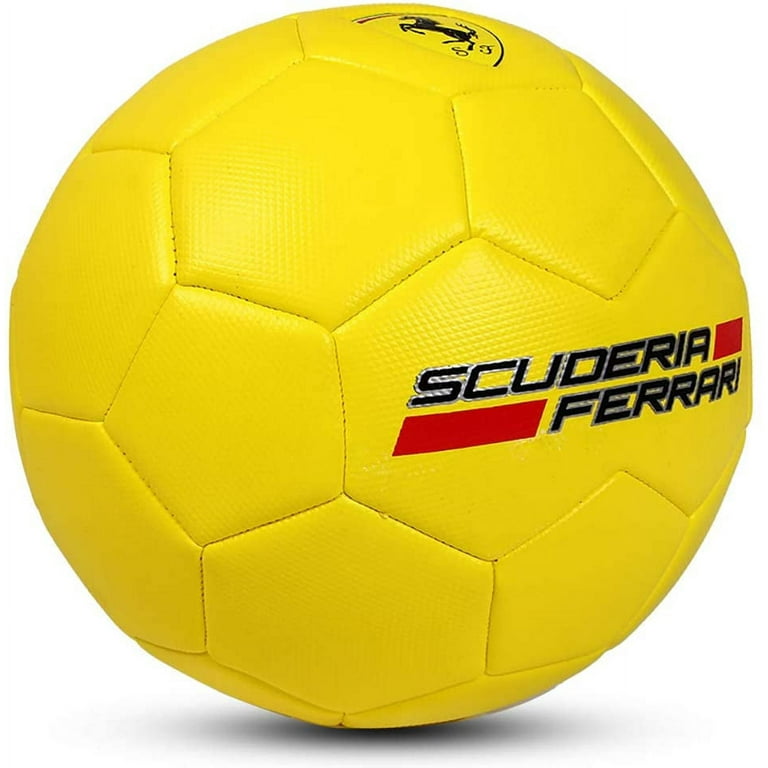 OFFICIAL SCUDERIA FERRARI FOOTBALL SOCCER BALL SPORTS SIZE 5 BLACK YELLOW  RED
