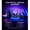 thumbnail image 4 of Auriculares inalámbricos para juegos Vakedy HW12 con micrófono, Bluetooth de 2,4 GHz, para jugadores de alta resistencia/FPS, con batería de 50 horas de duración, para PS5, PS4, PC, Switch y Mac., 4 of 5