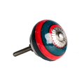 thumbnail image 3 of 1.5" x 1.5" x 1.5" Ceramic/Metal Navy & Red 8 Pack Knob, 3 of 3