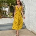 thumbnail image 5 of Honeycomb Sleeveless Dress beach dresses Dress woman summer dresses women women's fashion dresses, 5 of 6