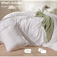 thumbnail image 2 of RUVANTI 100% Cotton Duvet Cover Waffle Weave - Big Box - Coconut White - Queen - 3 Pieces, 2 of 8