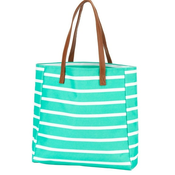 High Fashion Stripe Tote Bag - Personalization Available