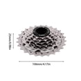 thumbnail image 2 of Rueda libre de bicicleta FLhrweasw de 6 velocidades 11-26T para volante de Cassette de bicicleta plegable Brompton, 2 of 9
