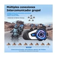 thumbnail image 5 of Intercomunicador Para Casco De Moto  Compartir Música Fm Radio 1500m Bluetooth Ip67 negro blanco, 5 of 5