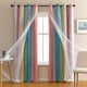thumbnail image 2 of Cortinas opacas con diseño de estrellas para habitación infantil, diseño de princesa (rosa y azul, 39 x 79 cm, 2 paneles), 2 of 5