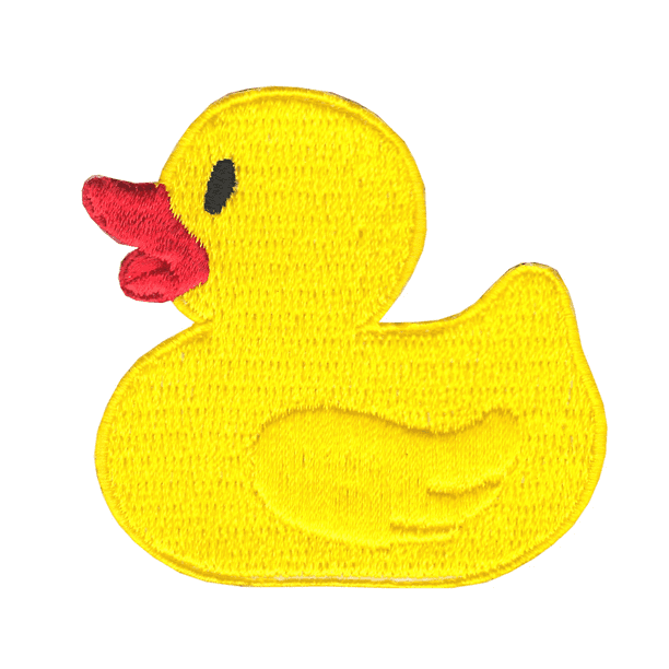 Duck Embroidered Iron On Patch