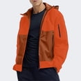 thumbnail image 2 of Men's Lightweight Windproof Hooded Jacket Outdoor Casual Coat with Color Block Design for Daily Wear, 2 of 2