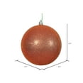 thumbnail image 2 of Vickerman 2.4" Burnished Orange Glitter Ball Ornament, 24 per Bag, 2 of 5
