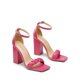 thumbnail image 3 of Sandalias DREAM PAIRS Tacón Alto Trenzado Abierto Punta Cuadrada 9.5, 3 of 6