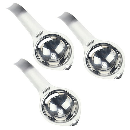 

3pcs Stainless Steel Egg Separator Extractor Whites Yolk Filter Egg Divider Sieve with Handle Kitchen Gadget Cooking Accessories