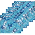 thumbnail image 3 of SKYSONIC Mermaid Washcloths Set of 2, Highly Absorbent Soft Cotton Fingertip Towels for Bathroom, Kitchen, Gym, Spa, Home Decor 12 x 12 Inch, 3 of 7